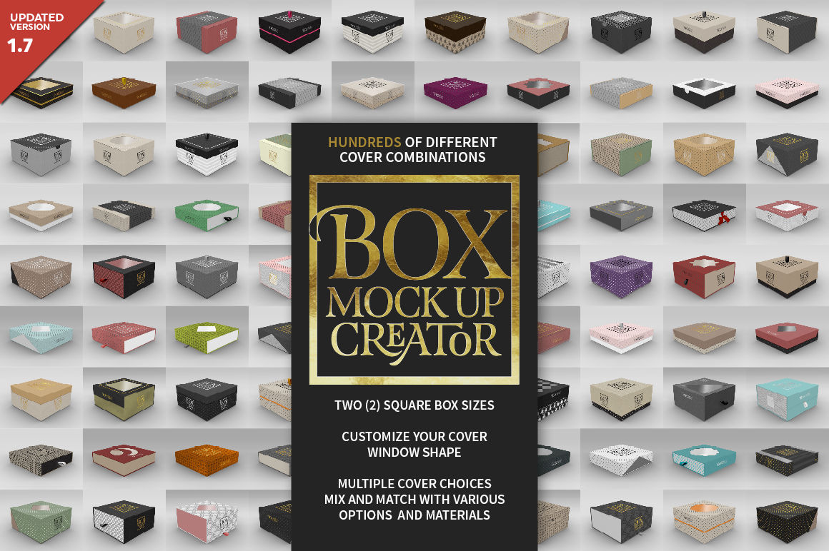 Download Box Mock Up Creator Square Edition By INC Design Studio ...