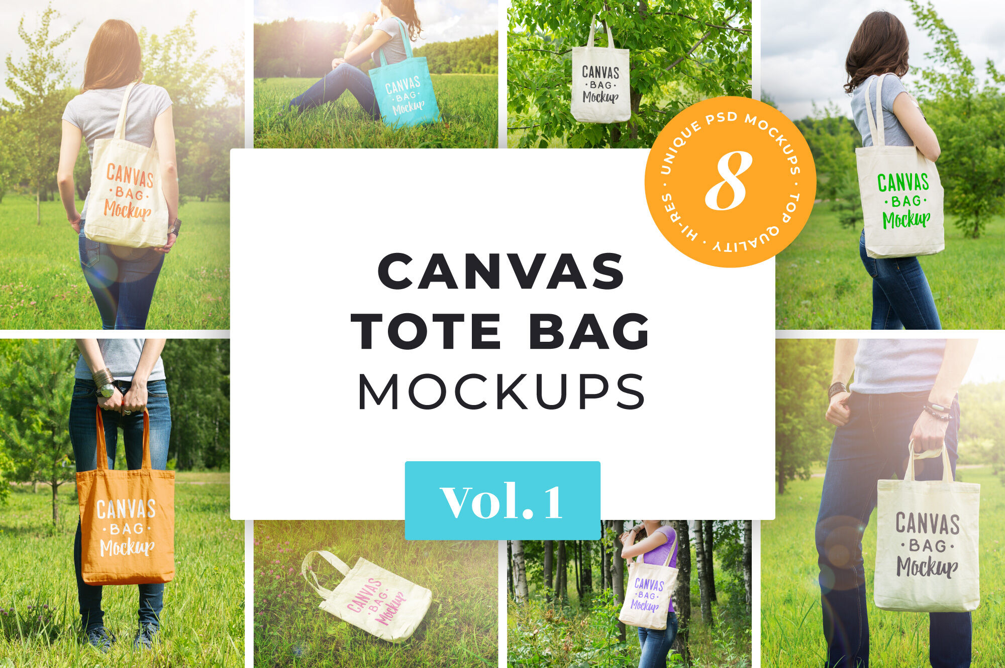 Download Canvas Tote Bag Mockups Pack Vol. 1 By Bulbfish ...