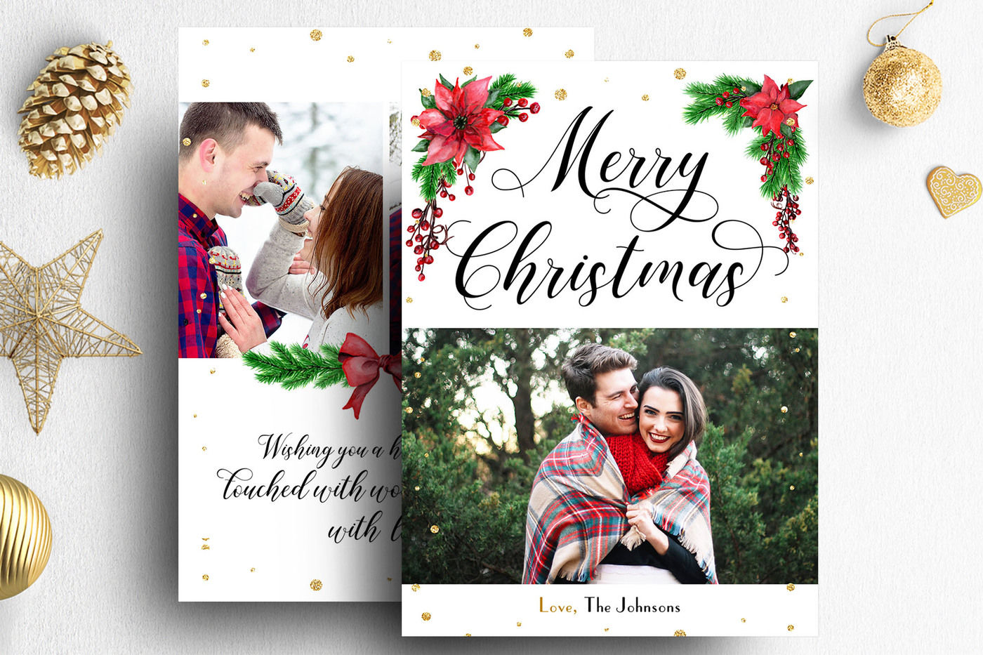 christmas card template photoshop download