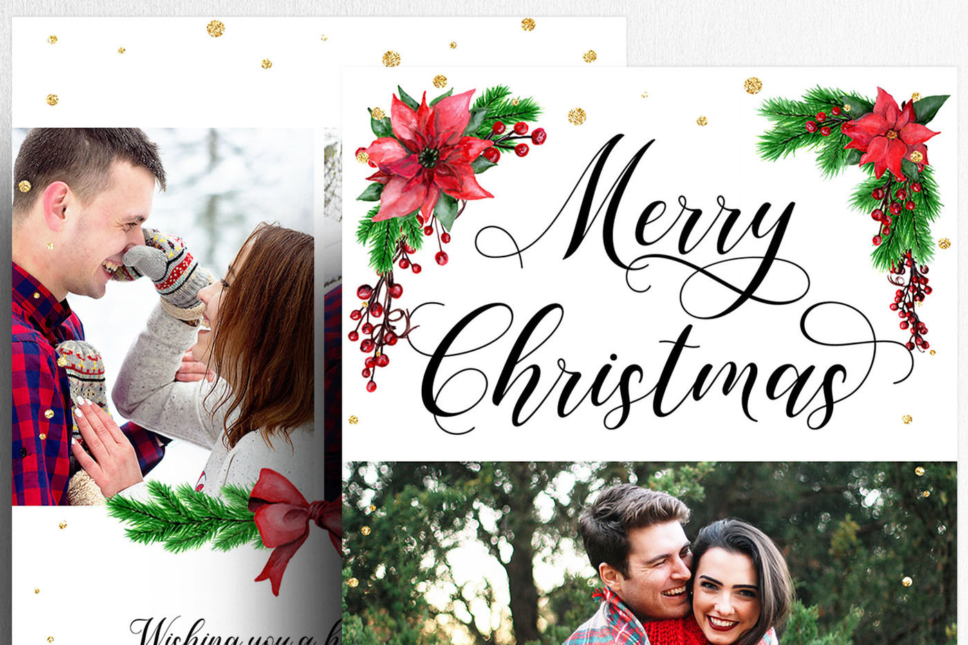 download christmas card templates photoshop