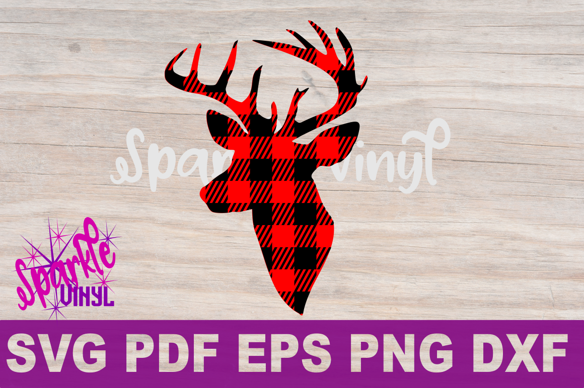 reindeer head silhouette printable