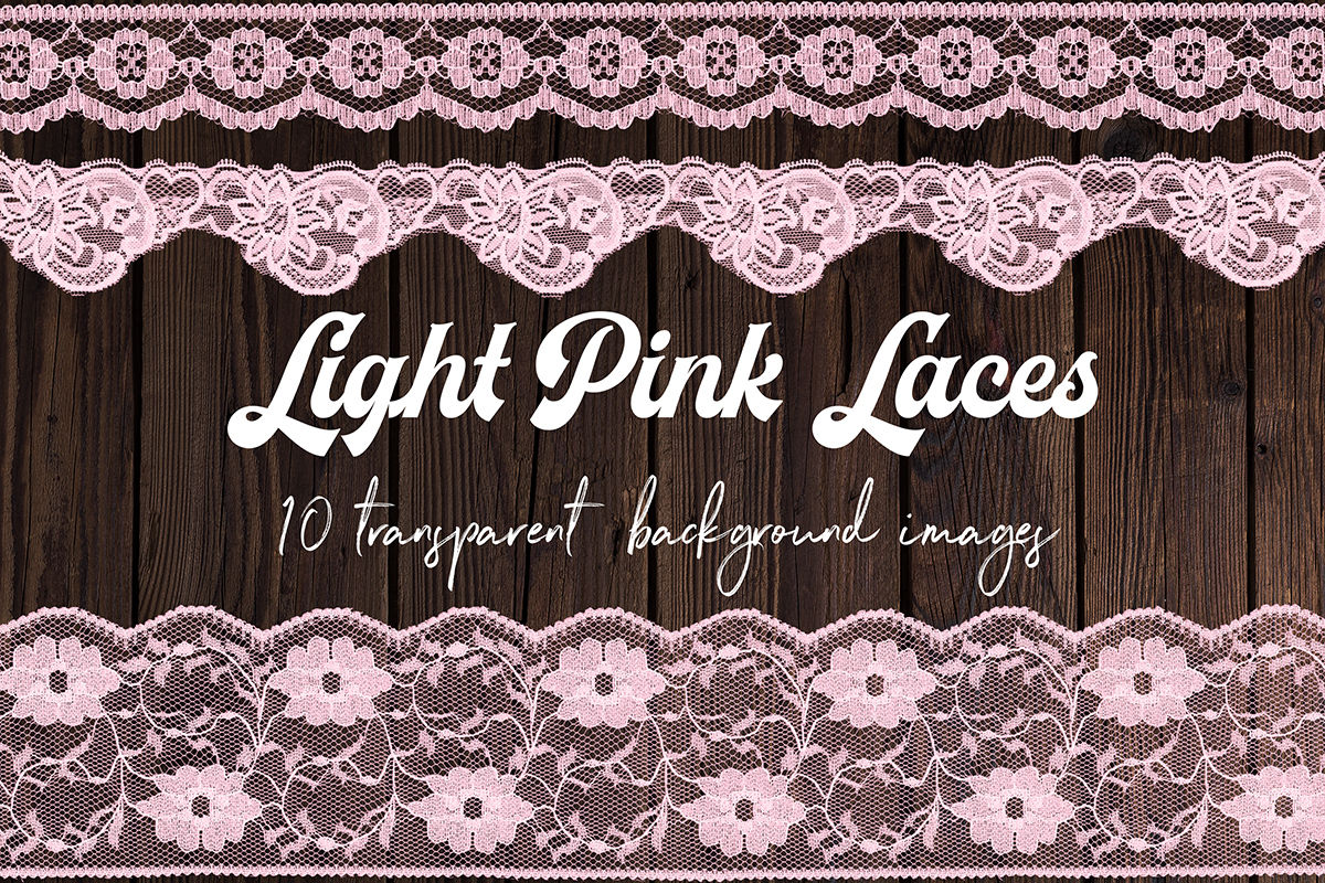 Light Pink Lace Borders By North Sea Studio
