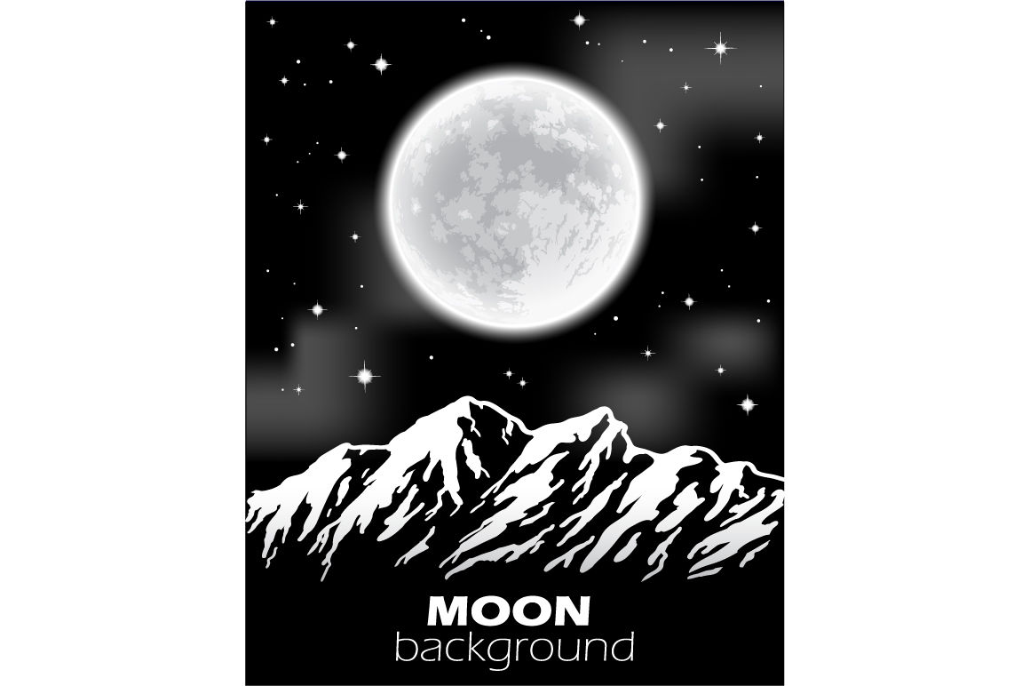 Download Moon Vector Set. Freehand drawing. By MSA Graphics | TheHungryJPEG.com