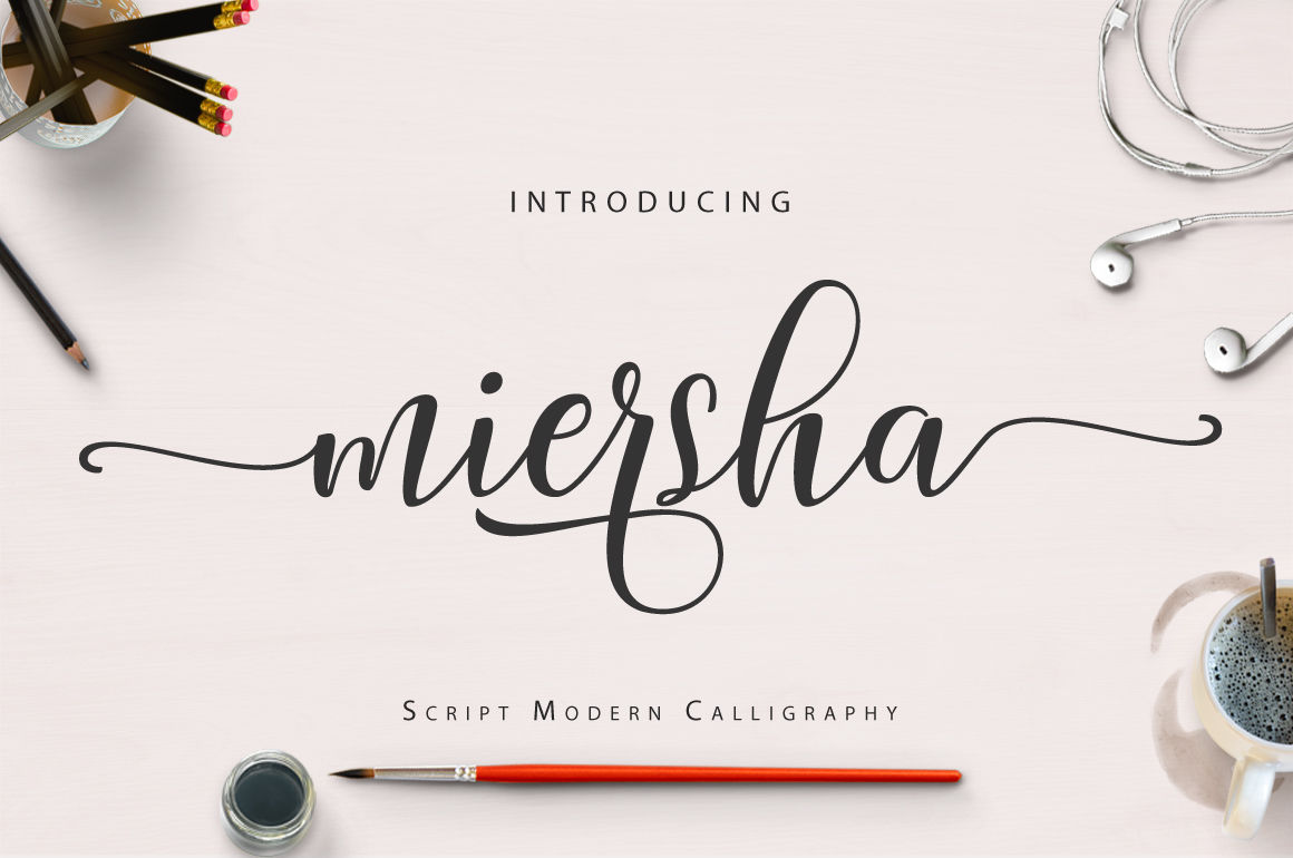 Miersha Script By Cooldesignlab Thehungryjpeg Com