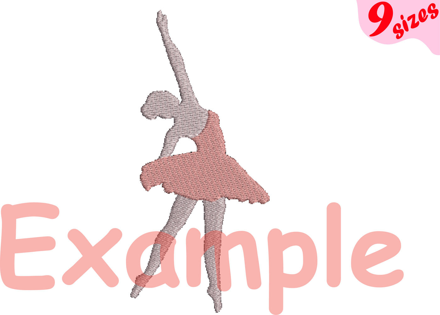 Ballet Ballerina Designs for Embroidery Machine Instant Download Commercial Use digital file 4x4 5x7 hoop icon symbol sign ribbon Dancer 43b