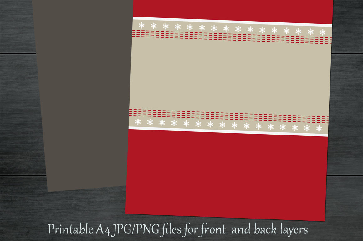 Tunnel Card Merry Christmas Multiple Machine Formats By Natalydesign Thehungryjpeg Com