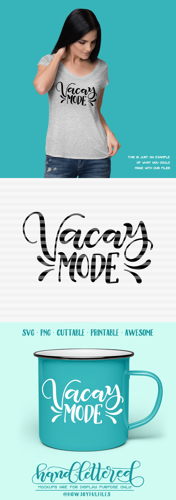 Vacay Mode Vacation Fever Svg Dxf Pdf Files Hand Drawn Lettered Cut File Graphic Overlay By Howjoyful Files Thehungryjpeg Com