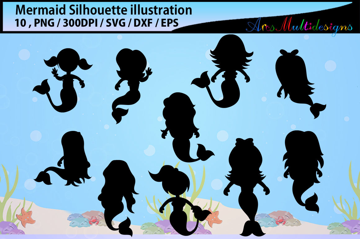 Free Free 104 Little Mermaid Silhouette Svg SVG PNG EPS DXF File