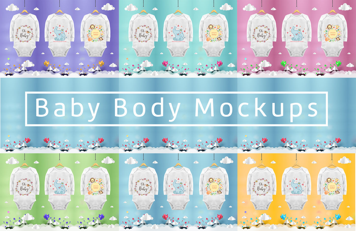 Download Set Of 3 Mockup Baby Body Psd Jpg By Milan Mockup Thehungryjpeg Com