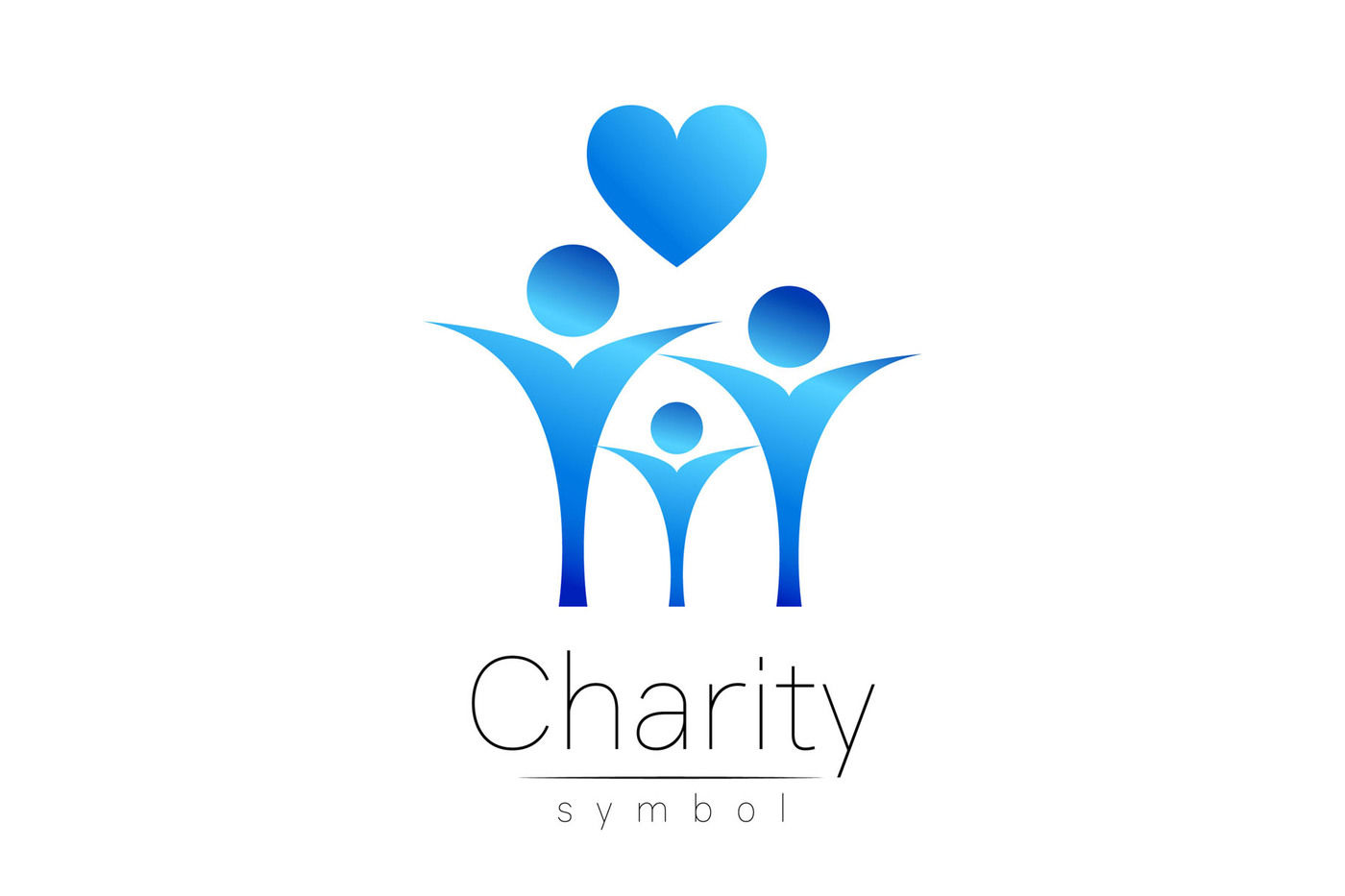 Symbol of Charity Logo  By Wittmann TheHungryJPEG com