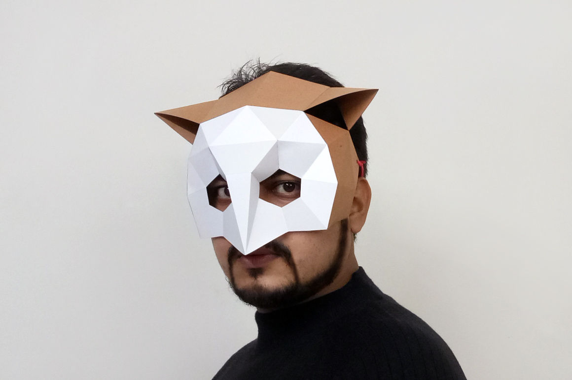 Download Diy Owl Mask 3d Papercraft By Paper Amaze Thehungryjpeg Com