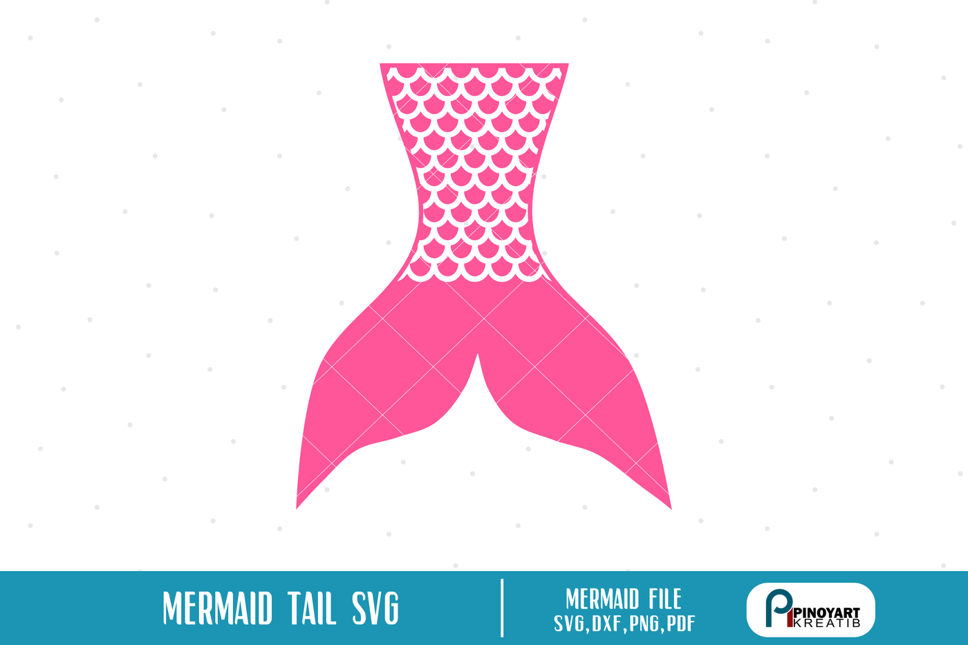 SVG Mermaid Print Mermaid Tail Heart