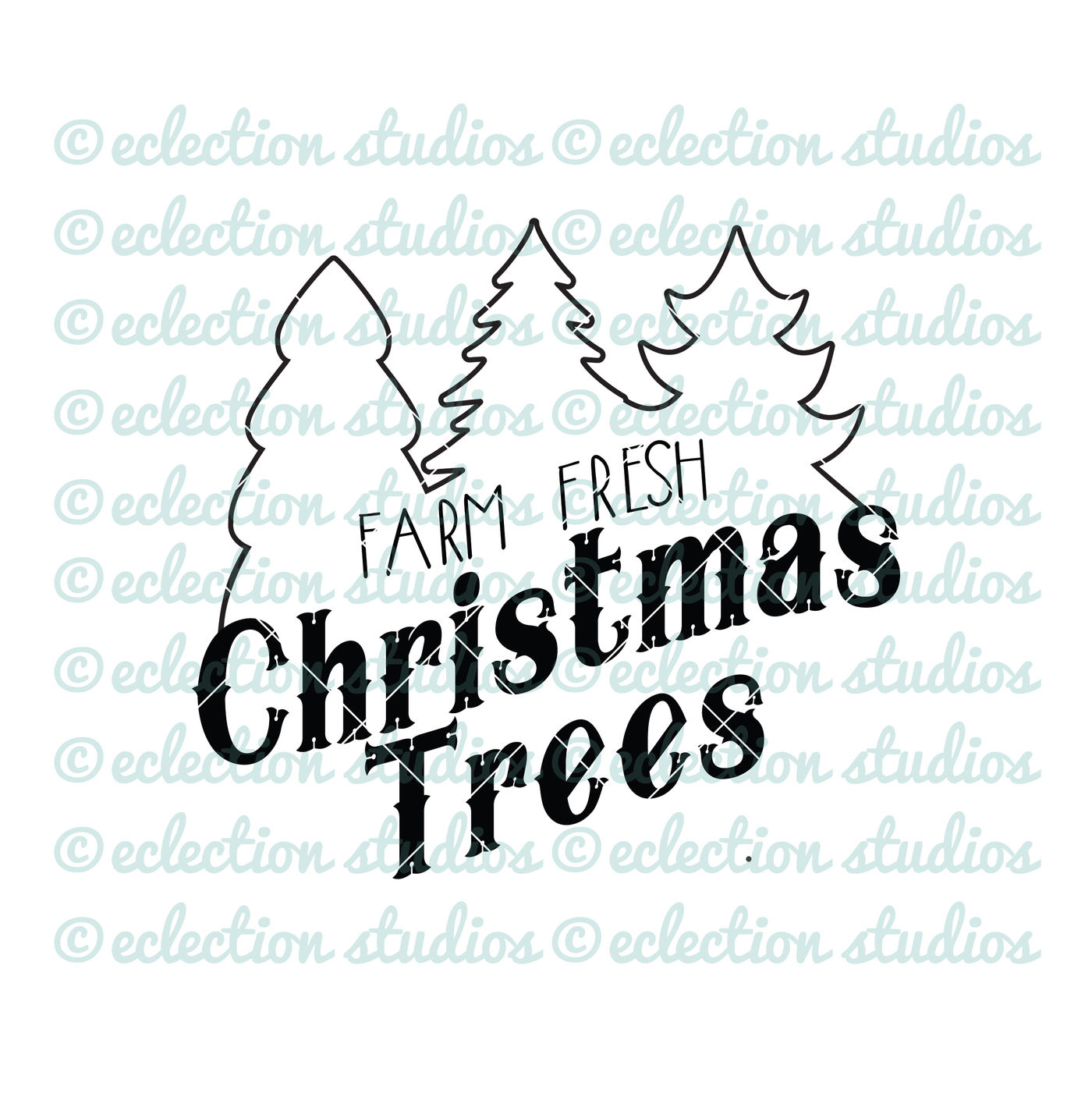 Farm Fresh Christmas Trees Svg By Eclectionstudios Thehungryjpeg Com