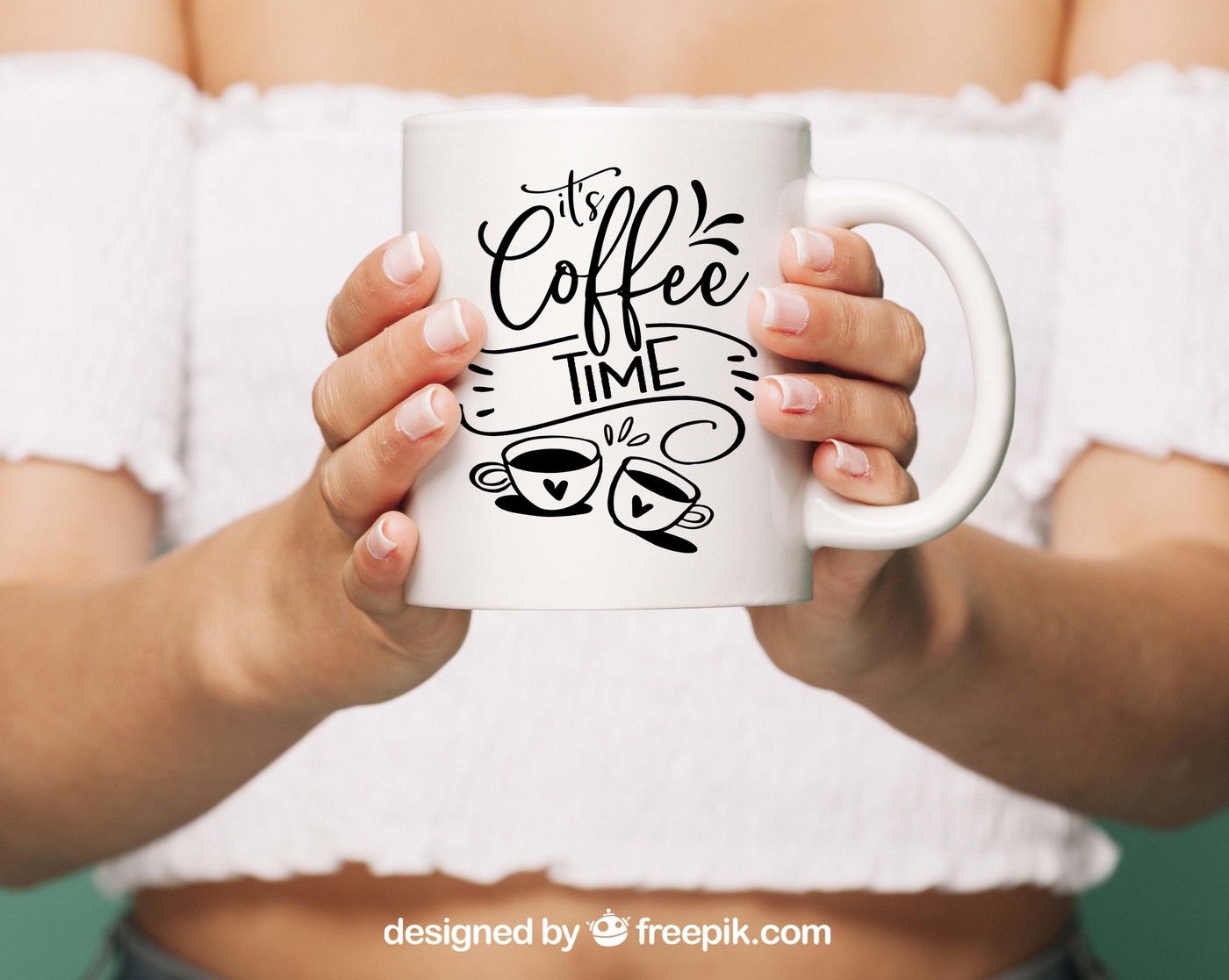 It's coffee time SVG DXF PNG EPS By TheBlackCatPrints ...