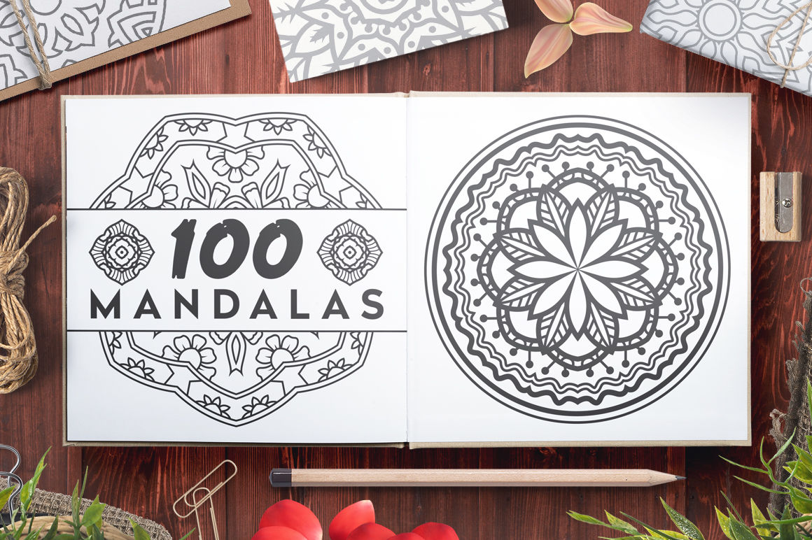 Download 100 Vector Mandala Ornaments By Pixaroma | TheHungryJPEG.com