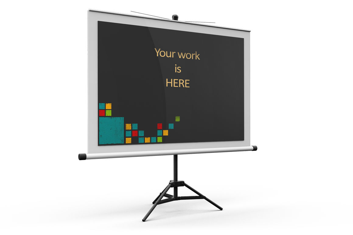 Download Projector Screen Mockup By Mock Up Store | TheHungryJPEG.com