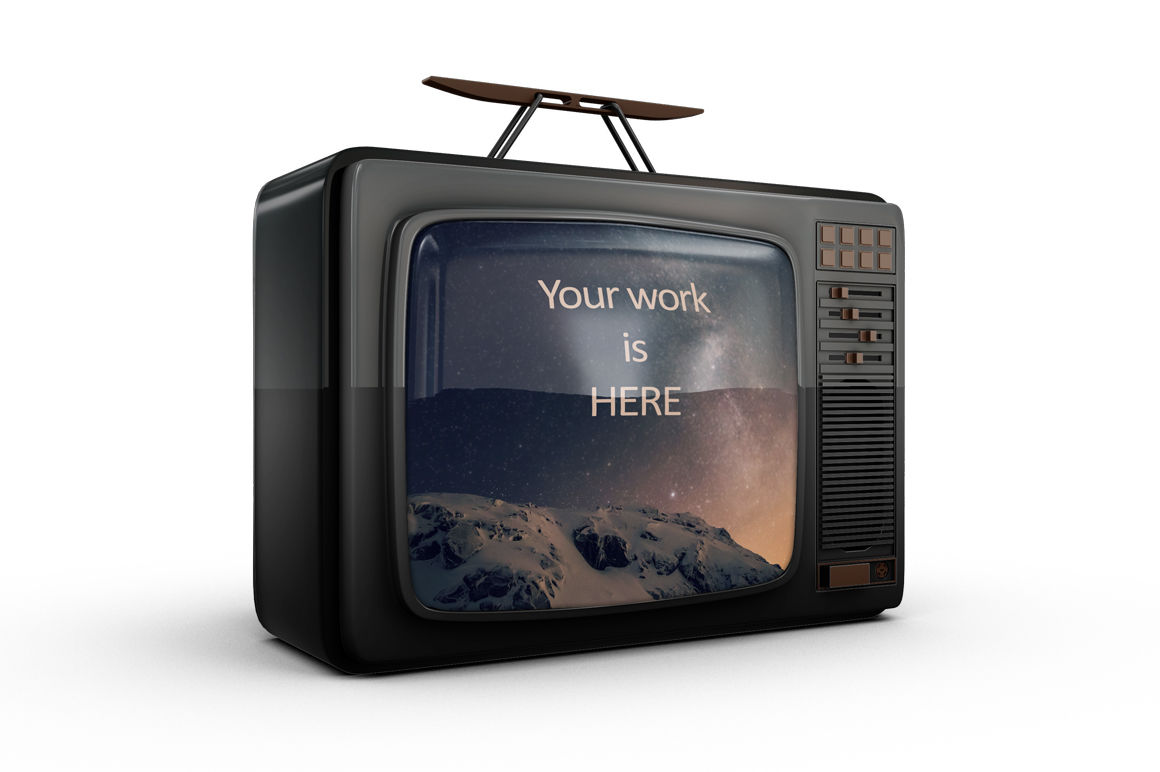 Download Vintage TV Mockup By Mock Up Store | TheHungryJPEG.com