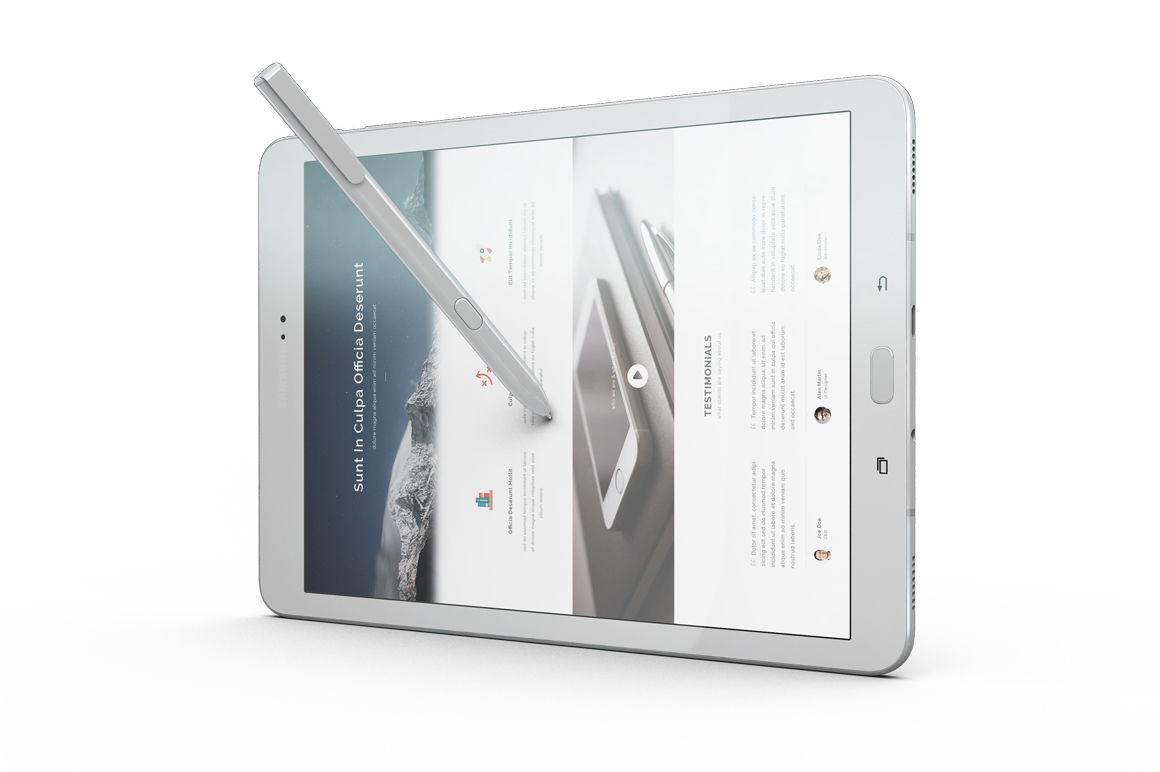 Samsung Galaxy Tab s3 Mockup By Mock Up Store | TheHungryJPEG