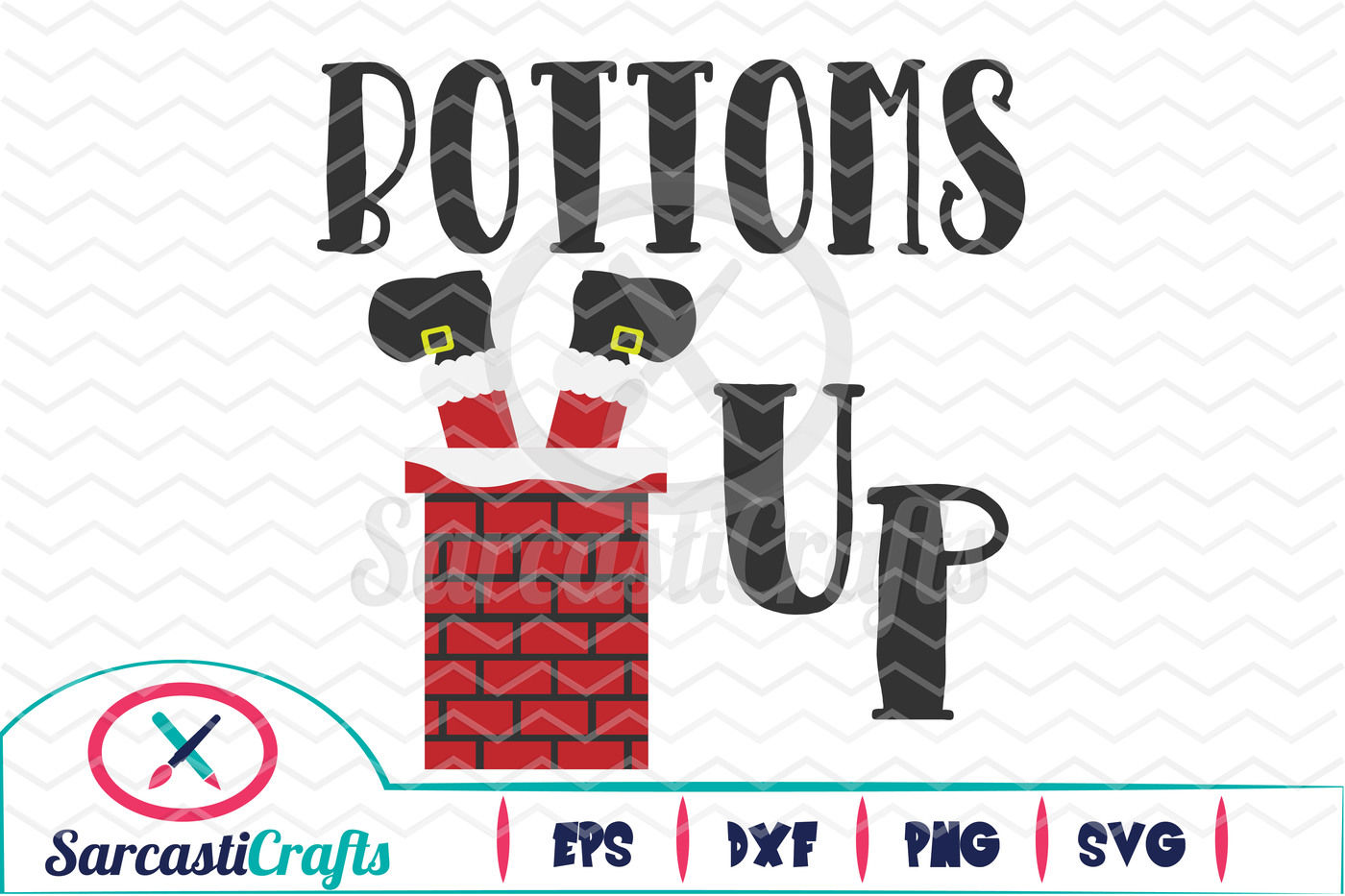 Download Bottoms Up Christmas Graphic Svg Eps Dxf Png By Sarcasticrafts Thehungryjpeg Com
