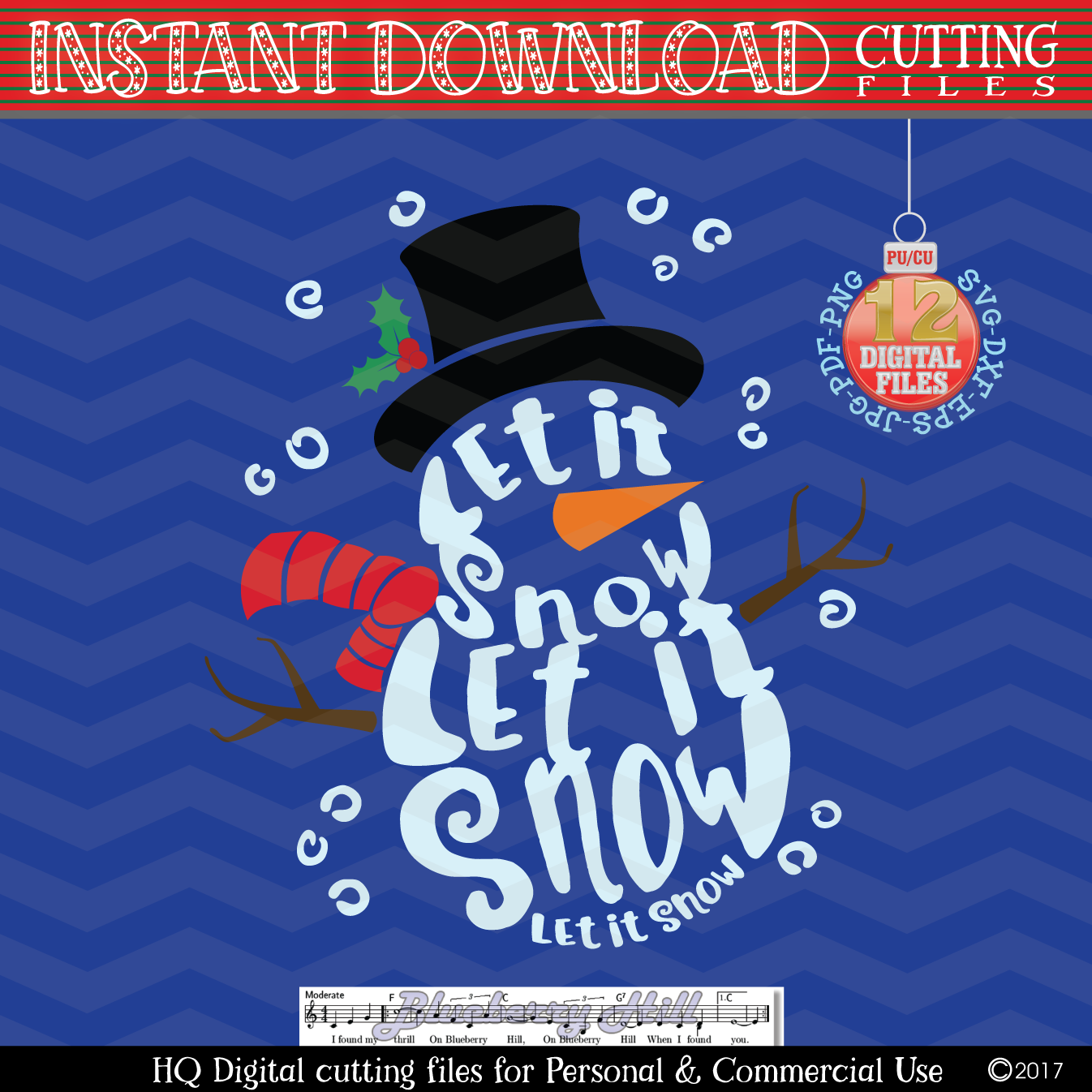 Download Snowman Svg Let It Snow Svg Christmas Svg Snow Svg Xmas Svg Cut Svg File Christmas Decor Svg Dxf Eps Png Jpg Pdf By Blueberry Hill Art Thehungryjpeg Com