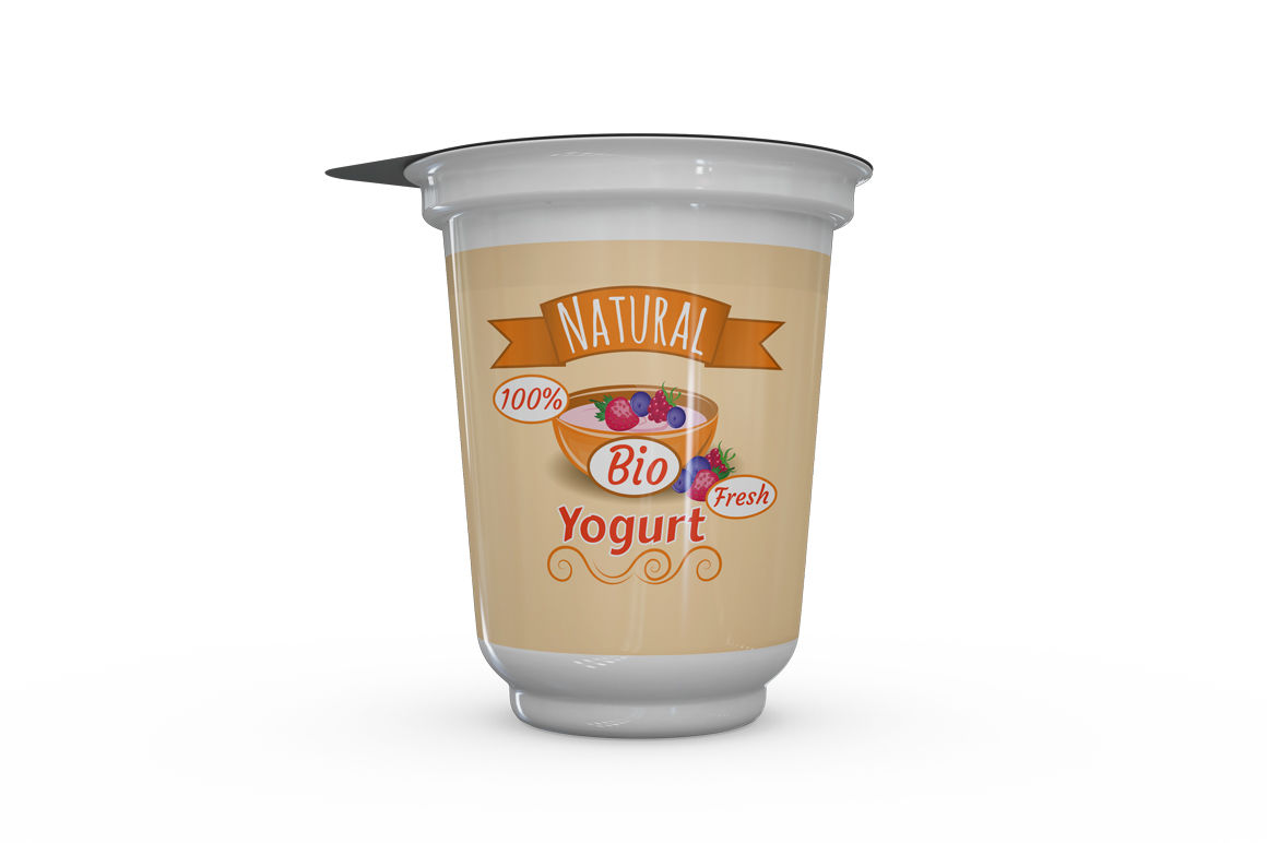 Download Kraft Ice Cream Cup With Plastic Cap Mockup Front View Free Mockups Psd Template Design Assets PSD Mockup Templates