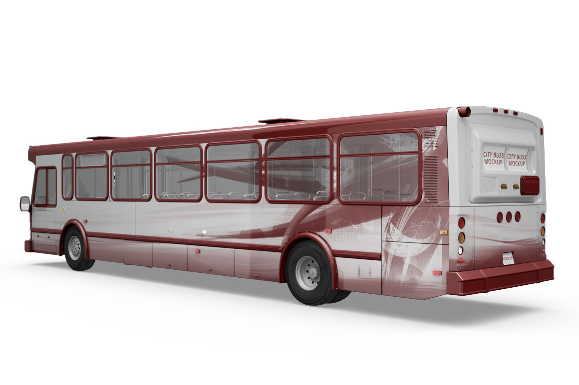 Download City Buss Mockup By Mock Up Store | TheHungryJPEG.com
