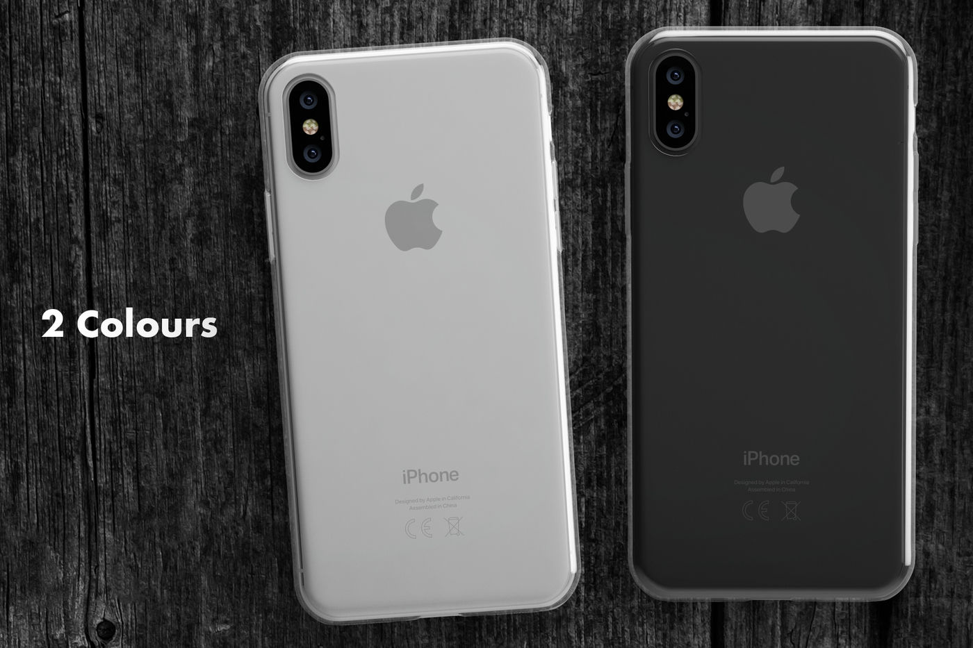 Iphone X clear case mock-up By COLATUDO | TheHungryJPEG.com