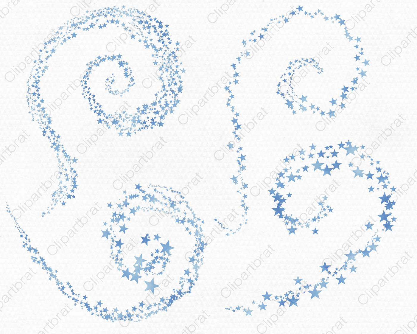 Light Blue Watercolor Swirling Star Trails Celestial Sky Clipart Graphics By Clipartbrat Thehungryjpeg Com
