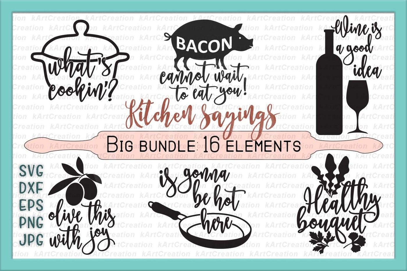 Kitchen Towels Sayings SVG  Funny Kitchen SVG Bundle - So Fontsy