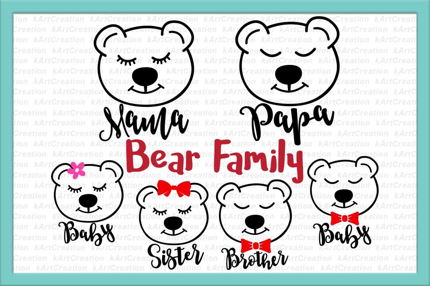 Free Free 171 Family Bear Svg SVG PNG EPS DXF File