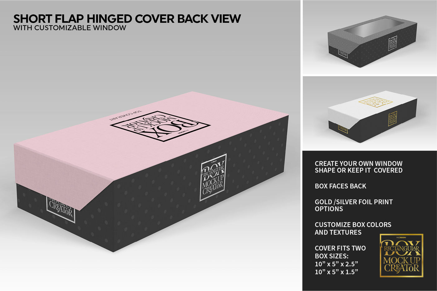 Download Rectangular Box Mock Up Creator By INC Design Studio | TheHungryJPEG.com