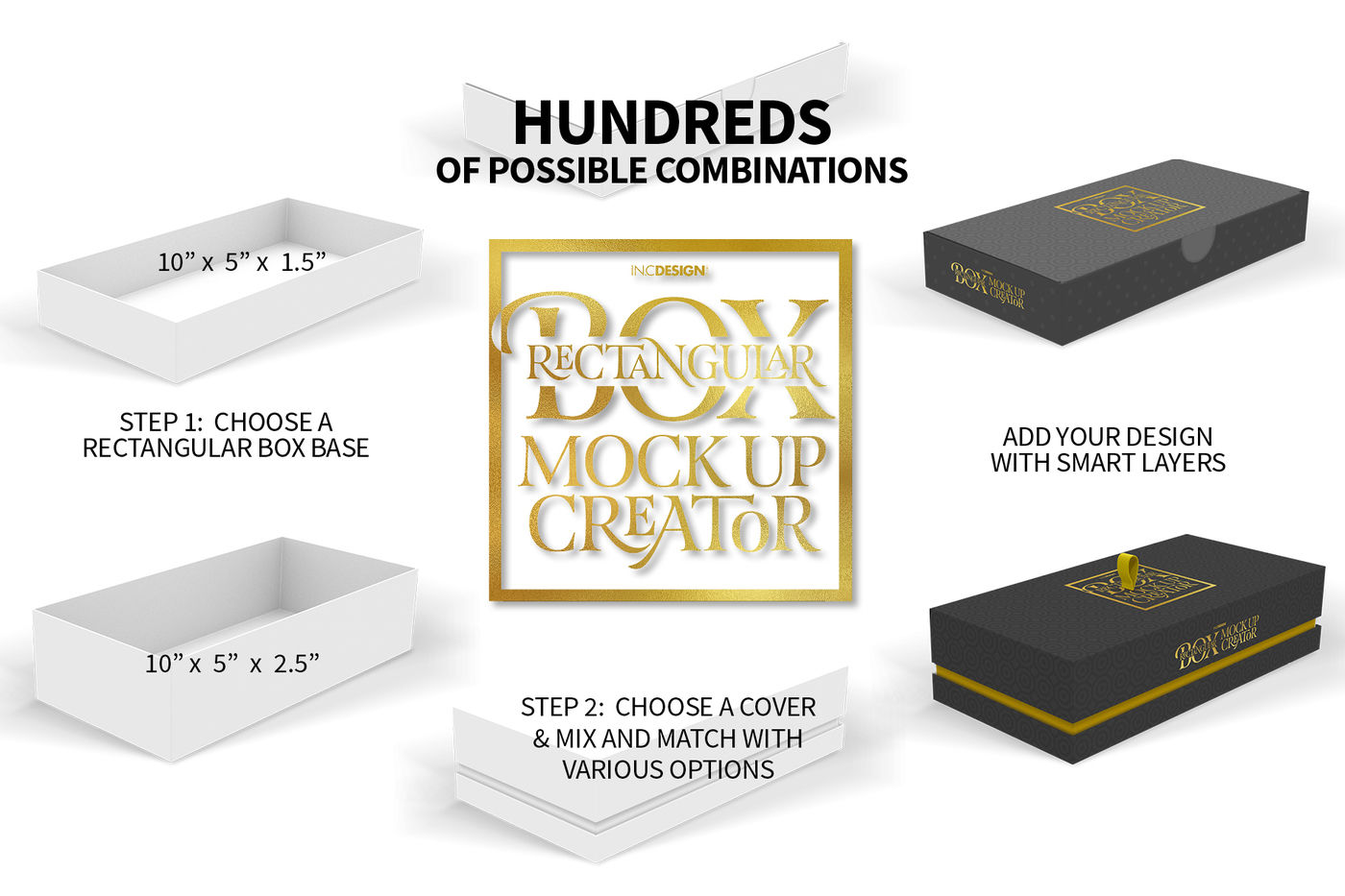 Download Rectangular Box Mock Up Creator By Inc Design Studio Thehungryjpeg Com