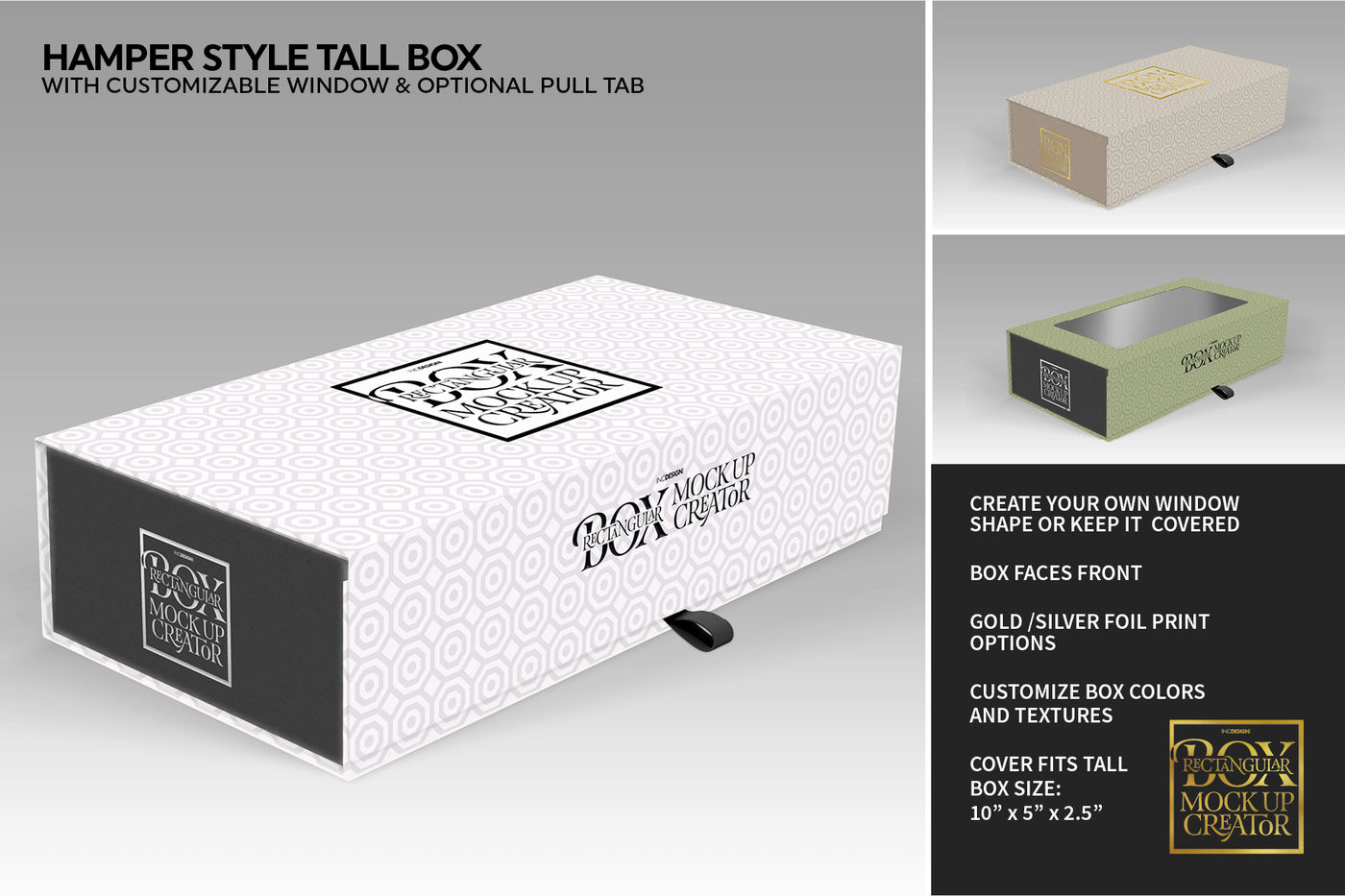 Download Rectangular Box Mock Up Creator By INC Design Studio ...