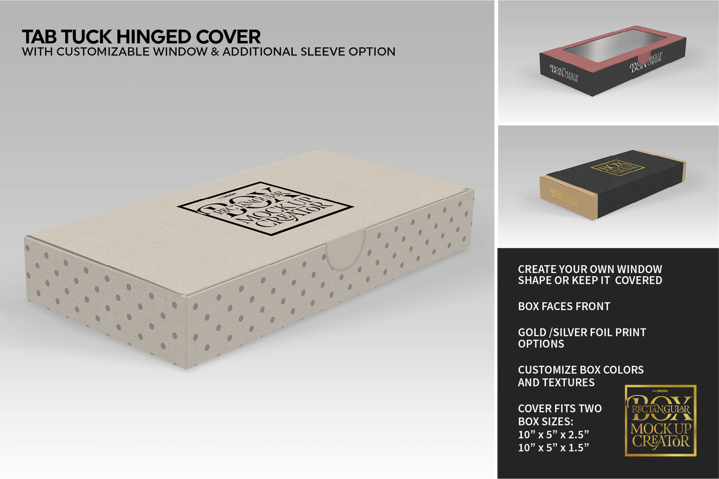 Download Rectangular Box Mock Up Creator By INC Design Studio ...