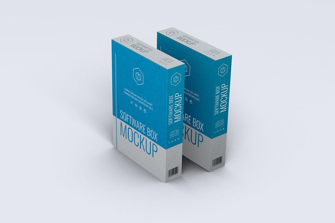 Download Software Box - 8 Mockup By Illusiongraphic | TheHungryJPEG.com