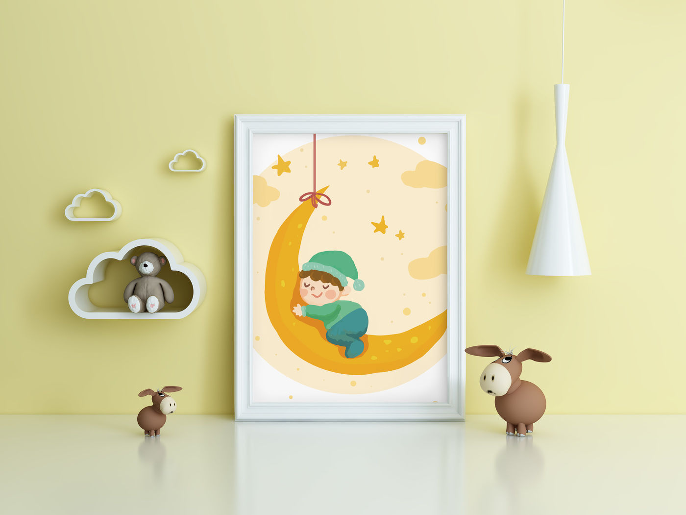 Download Kids Room Frame/poster Mockup toy By Milan Mockup | TheHungryJPEG.com
