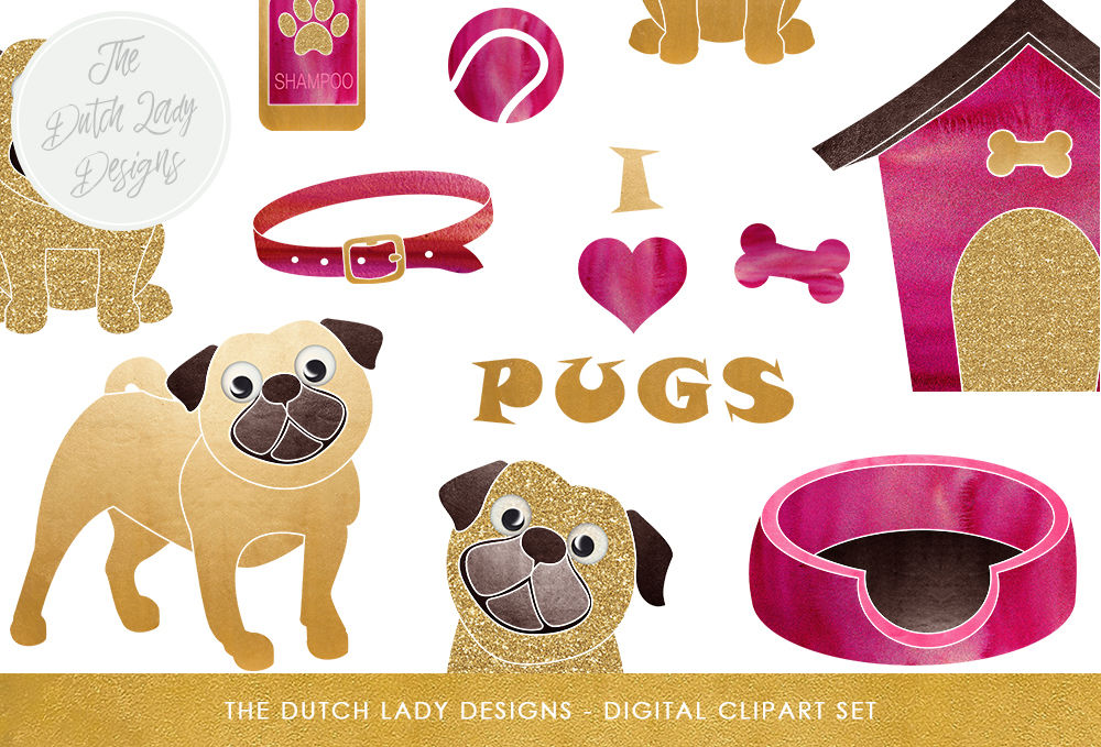 pug dog accessories