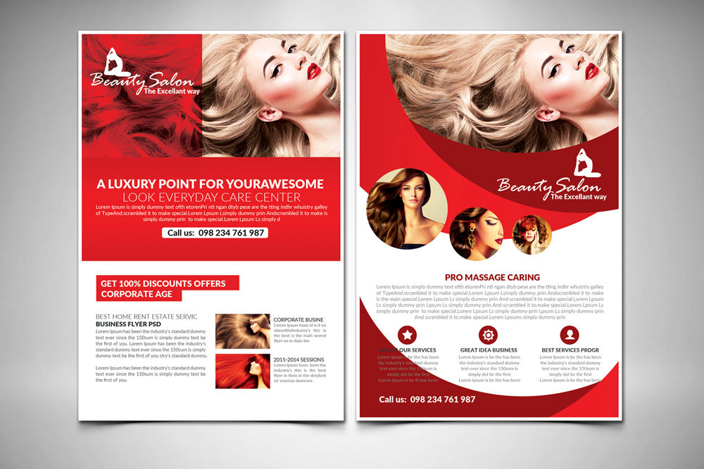 10 Beauty Salon Flyer Template By Designhub Thehungryjpeg Com