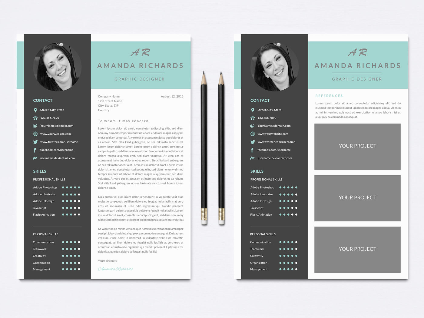 Resume Template 001 for Photoshop By NM-Design-Studio ...