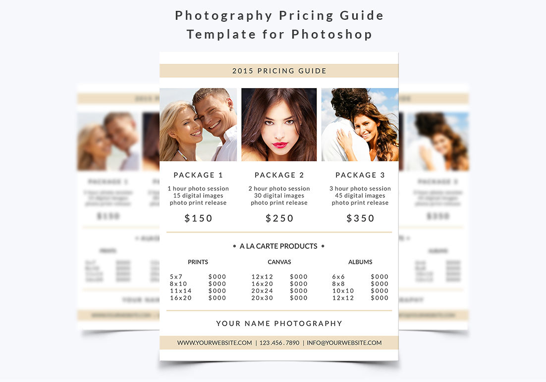 Photography Pricing Guide Template By NM Design Studio TheHungryJPEG
