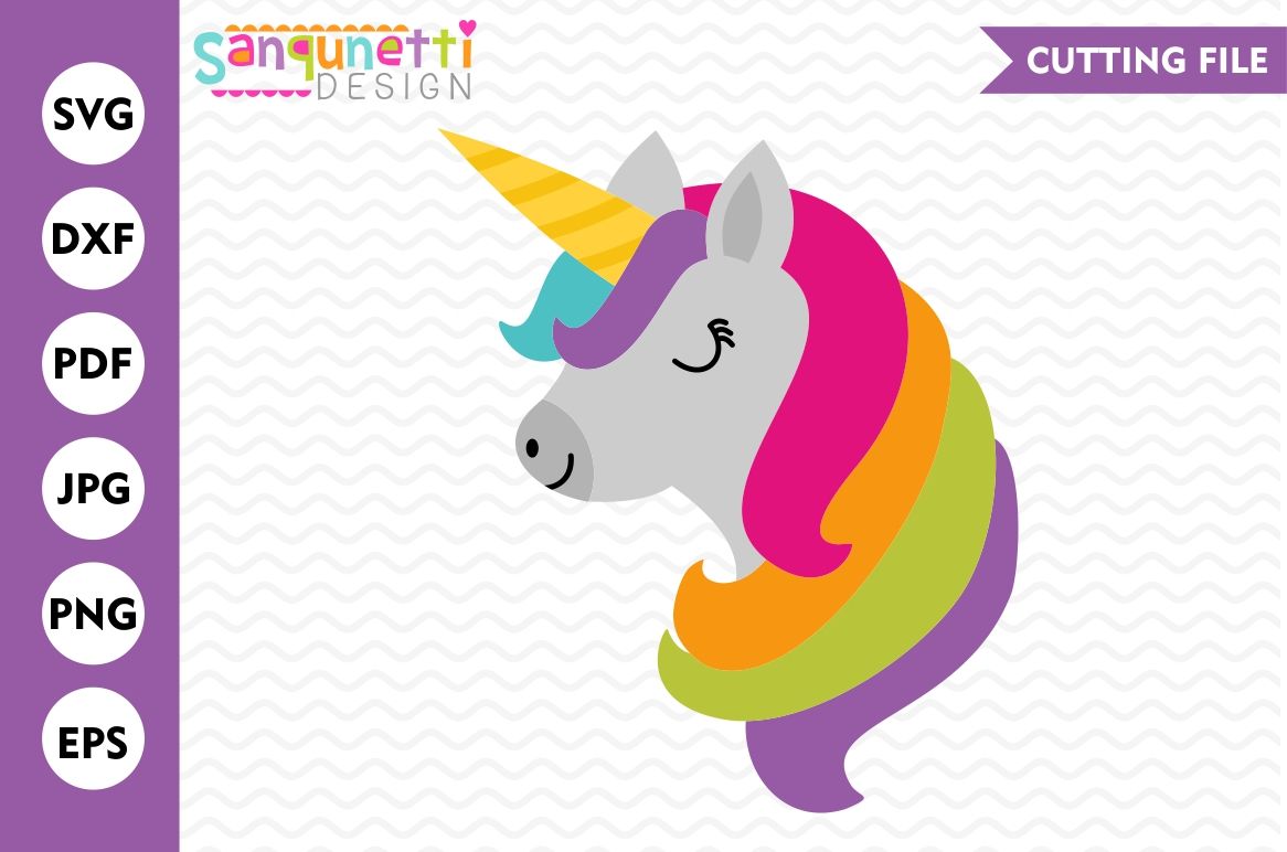 Unicorn SVG, Unicorn, DXF, rainbow svg, cutting file By ...