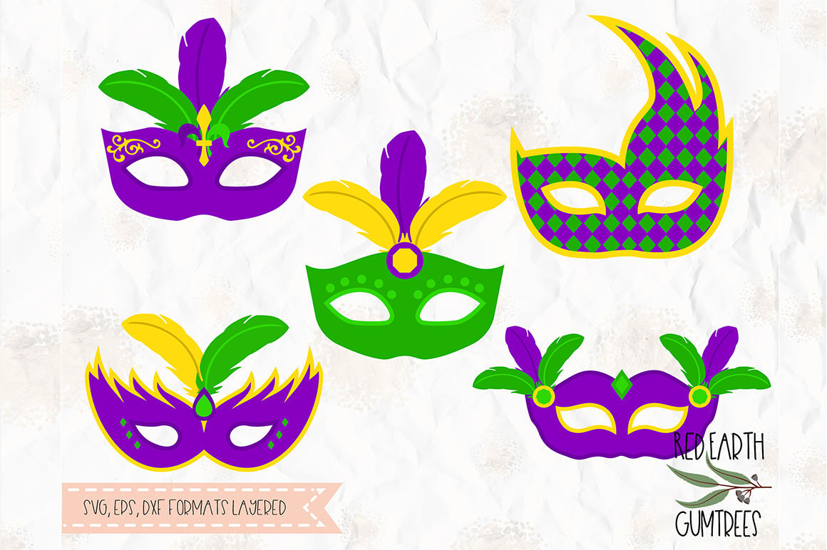 Mardi Gras mask, carnival SVG, PNG, EPS, DXF, PDF for cricut, cameo By