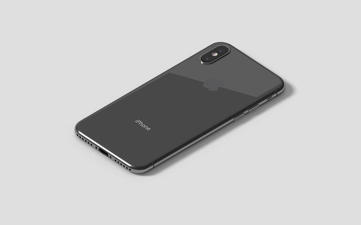 Download Isometric iPhone X Mockup By graphiccrew | TheHungryJPEG.com