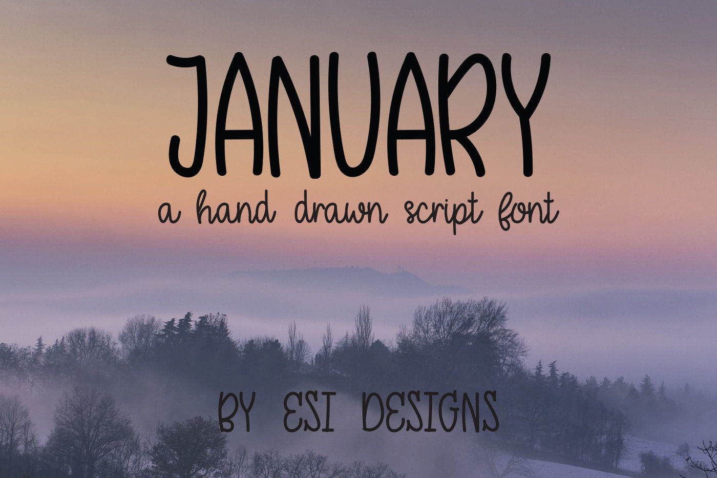 January A Hand Drawn Script Font By ESI Designs TheHungryJPEG