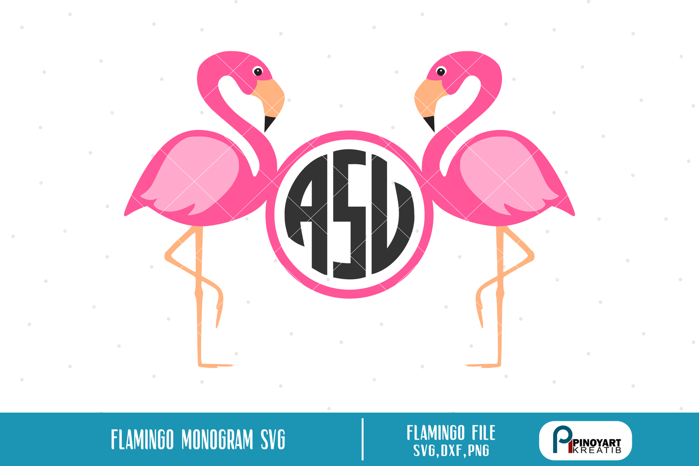 Flamingo Svg Flamingo Monogram Flamingo Svg Flamingo Svg For Cricut By Pinoyart Thehungryjpeg Com