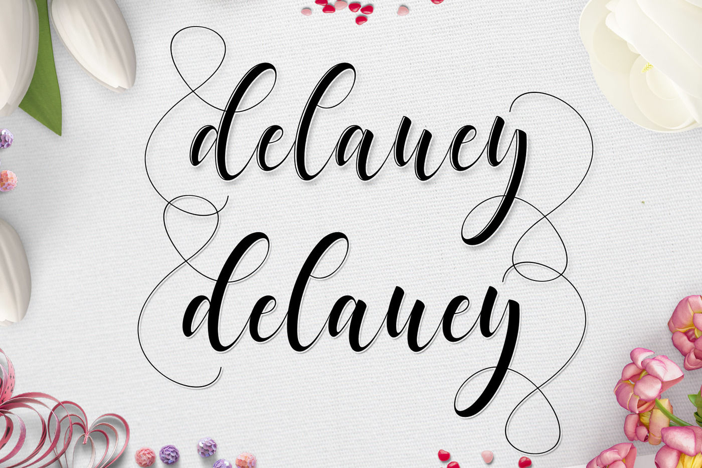 Delaney Script By Chairulart Thehungryjpeg Com