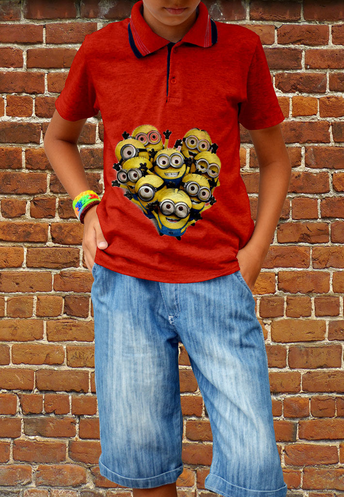 Download Children Polo T-shirt Mockup By artolus | TheHungryJPEG.com