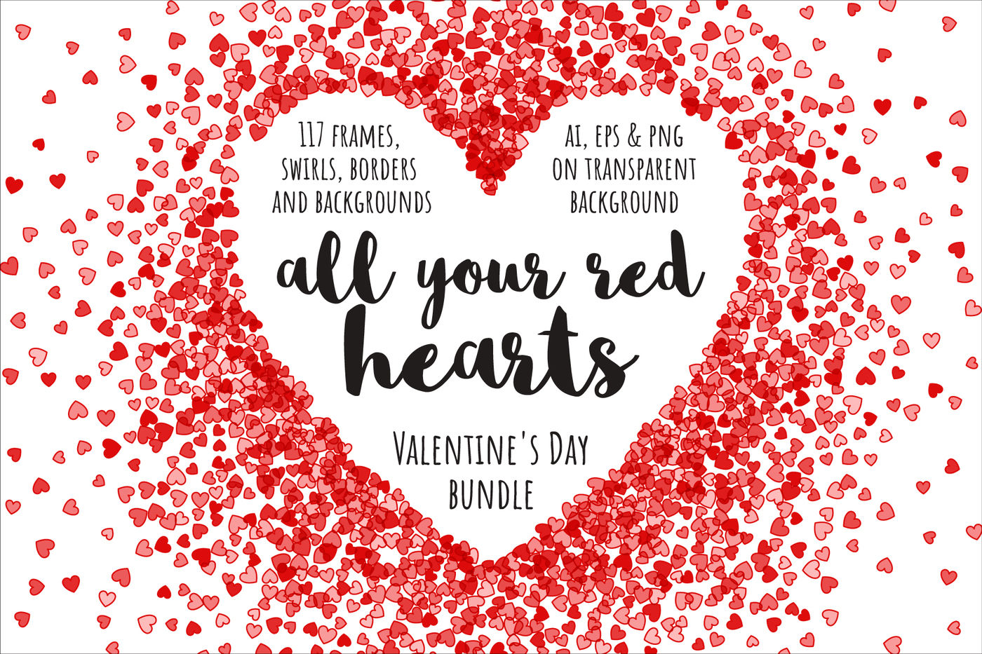 Download All Your Red Hearts Bundle By Ekmelica Thehungryjpeg Com