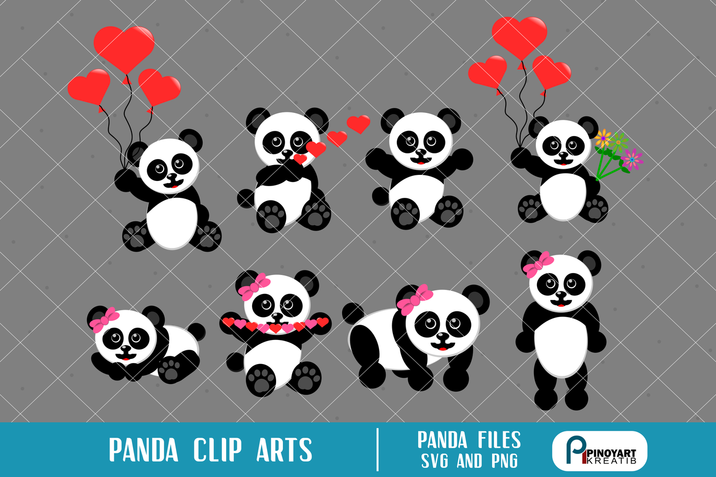 Download Panda Clip Art Panda Svg Panda Clip Art Panda Print Png Clip Art Panda By Pinoyart Thehungryjpeg Com