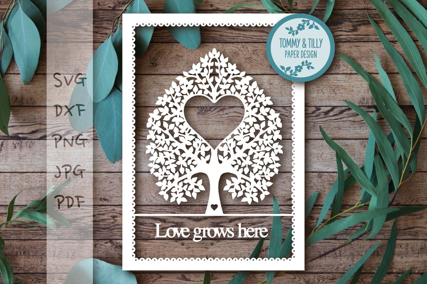 Download Wedding Tree Svg Dxf Png Pdf Jpg By Tommy And Tilly Design Thehungryjpeg Com